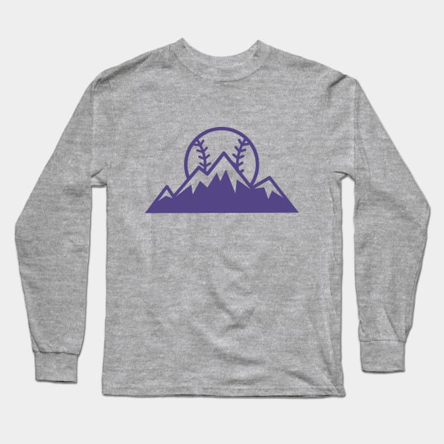 Colorado Rockies 4 by Buck Tee Long Sleeve T-Shirt by Buck Tee